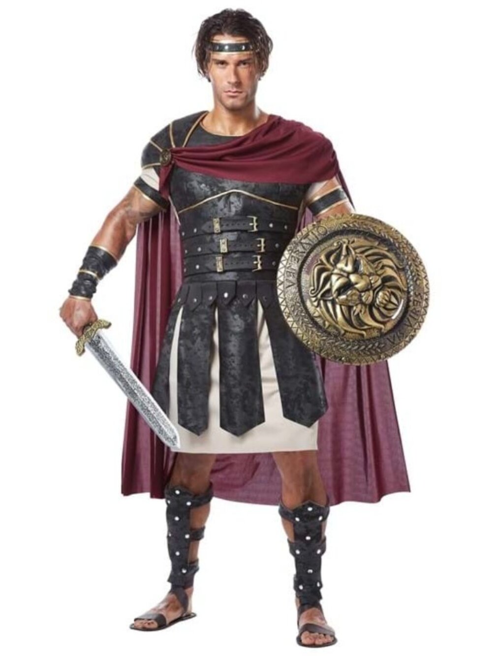 NWT Roman Gladiator Spartan Soldier Greek Warrior Hercules Adult Costume